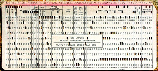 Punched card