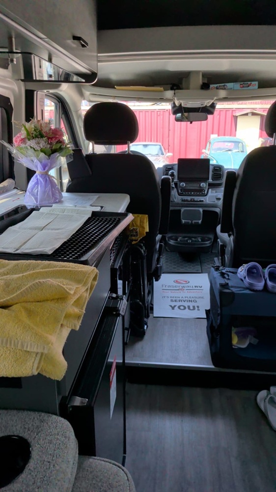 Inside Camper Van